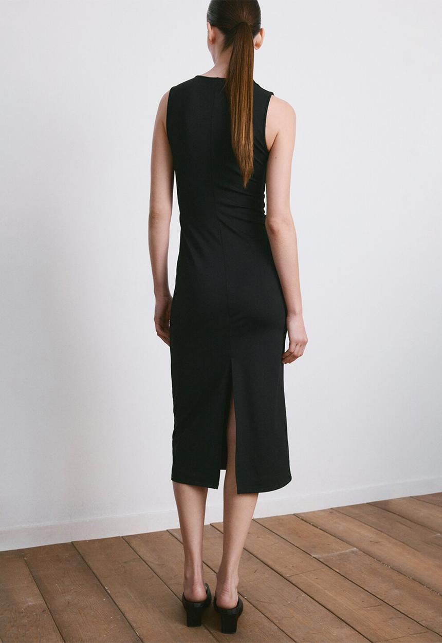 MANGO - Dress rayo - black