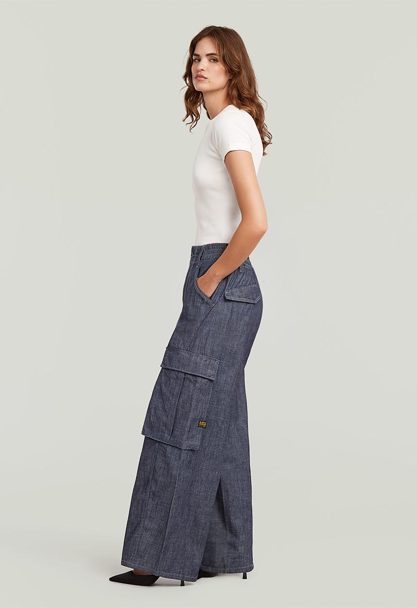 G-STAR - Cargo summer pants wmn - rinsed