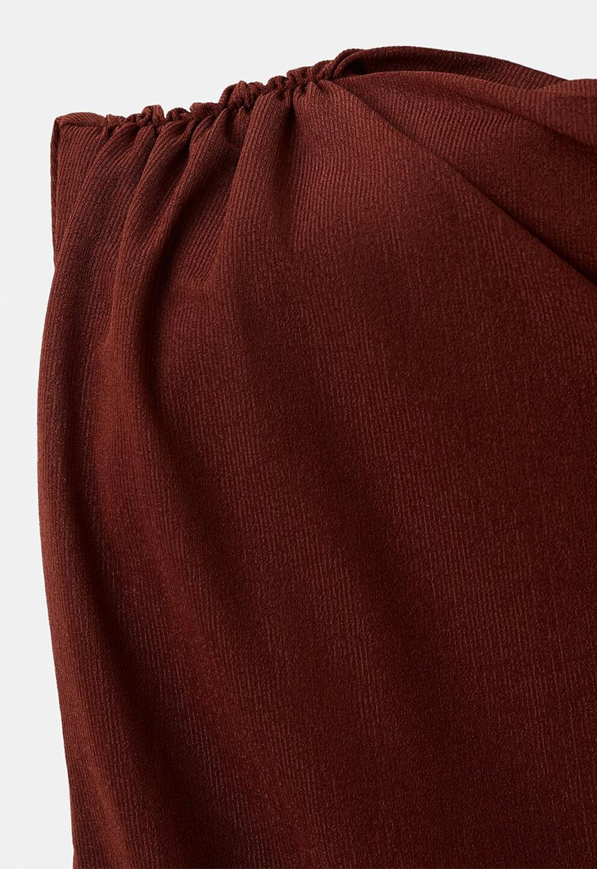 MANGO - Top corini - rust/copper
