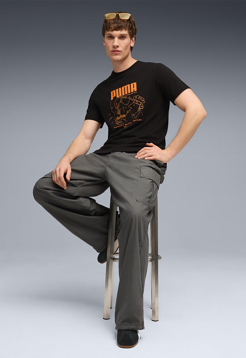 PUMA - Graphics Spaghetti Tee - Black