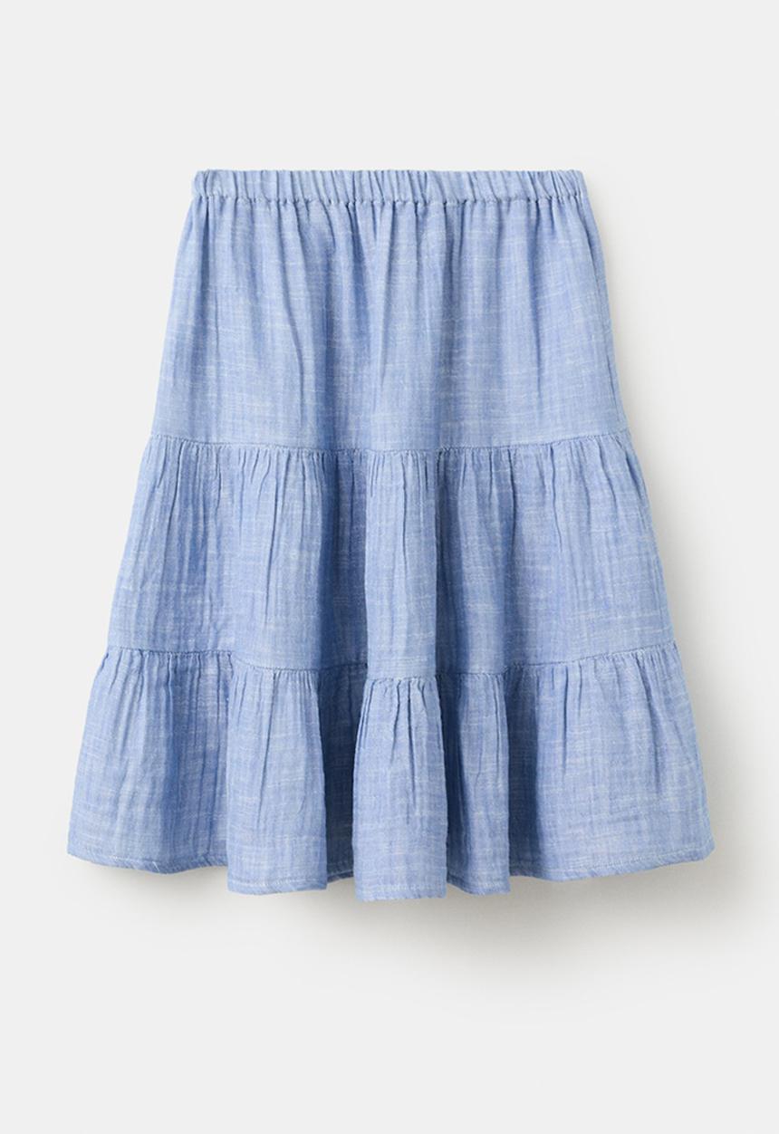 MANGO - Skirt SEASET - Medium Blue