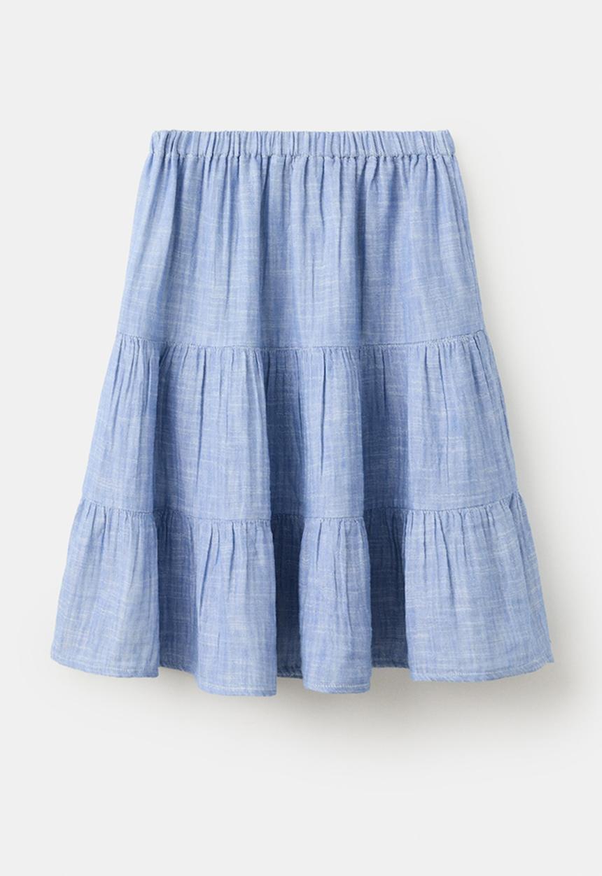 MANGO - Skirt SEASET - Medium Blue