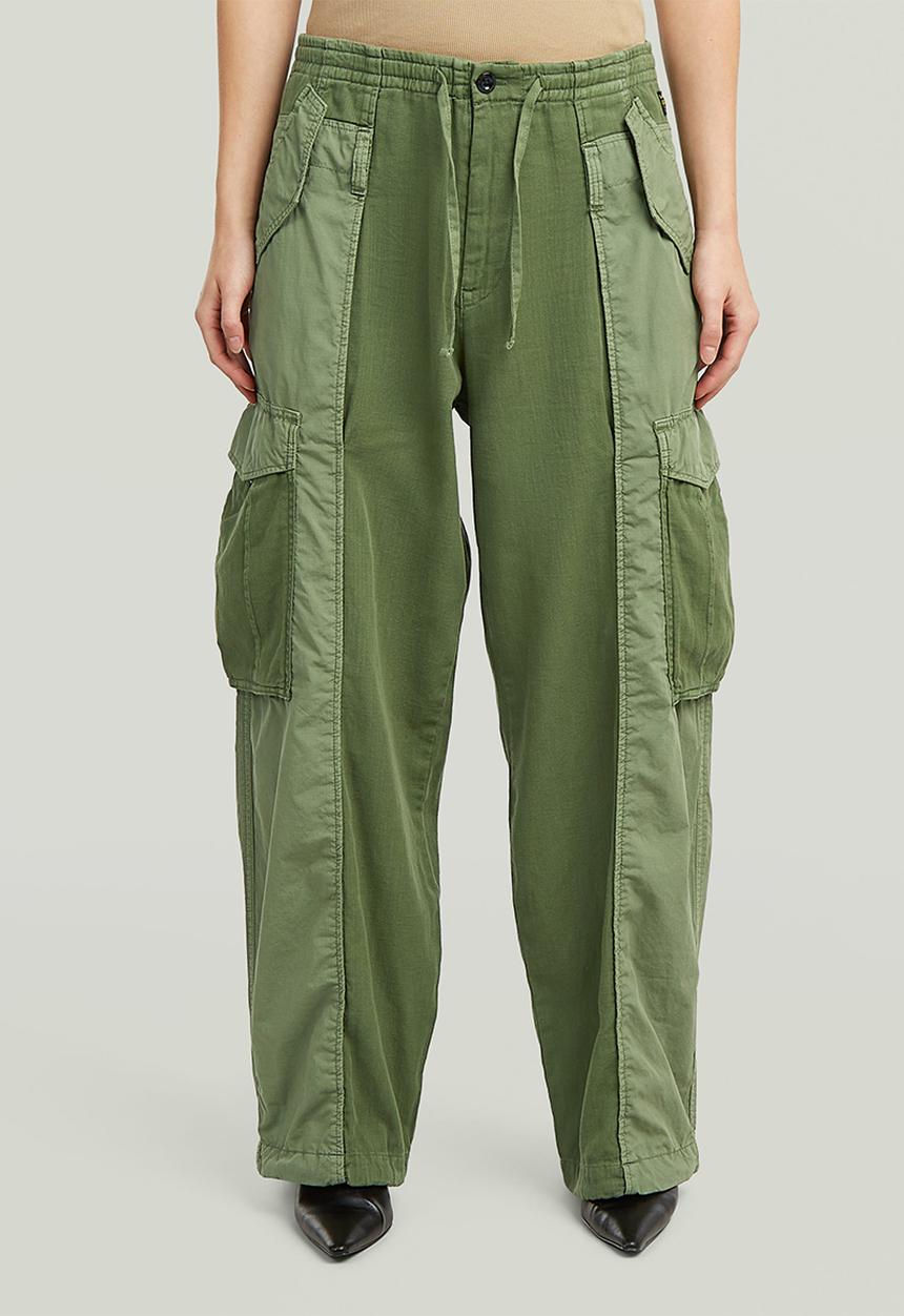 G-STAR - Fabric mix cargo wmn - four leaf clover gd