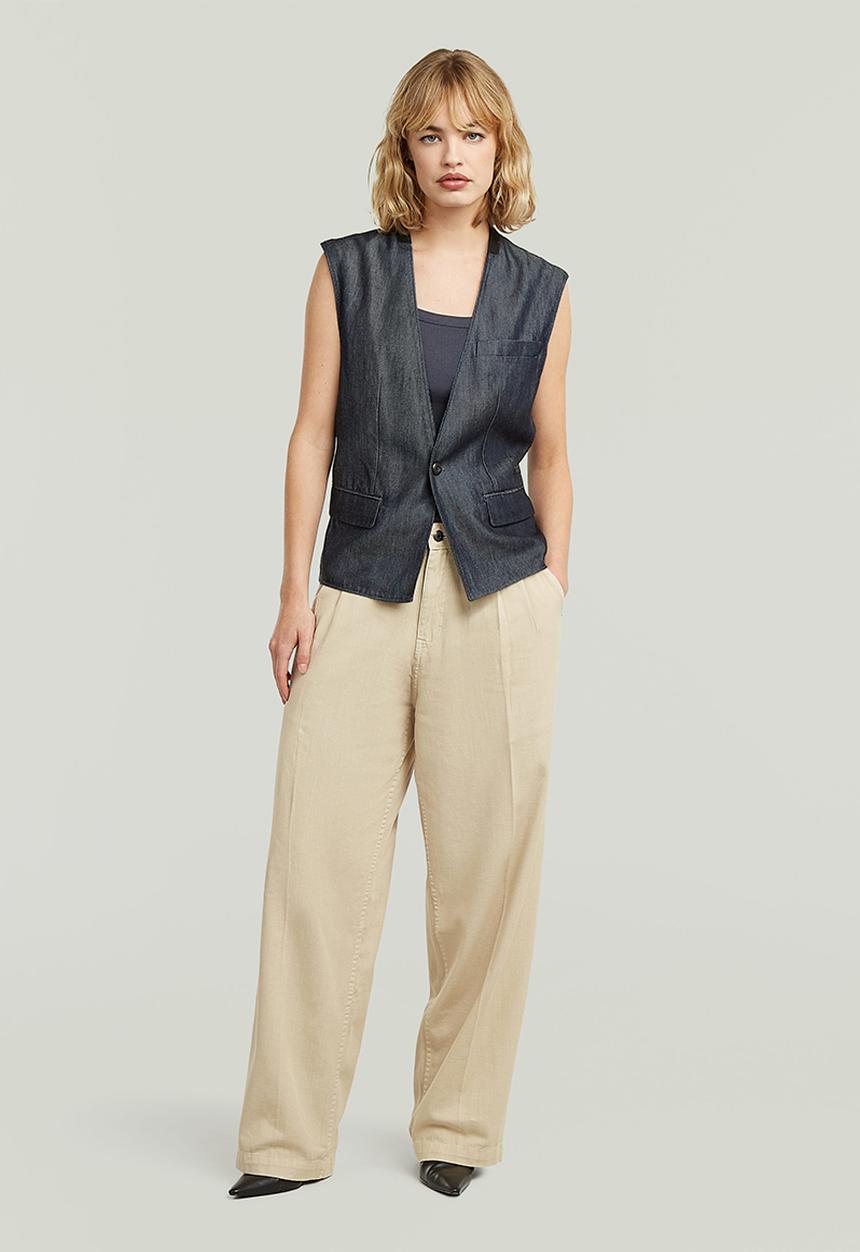 G-STAR - Blazer vest wmn - rinsed
