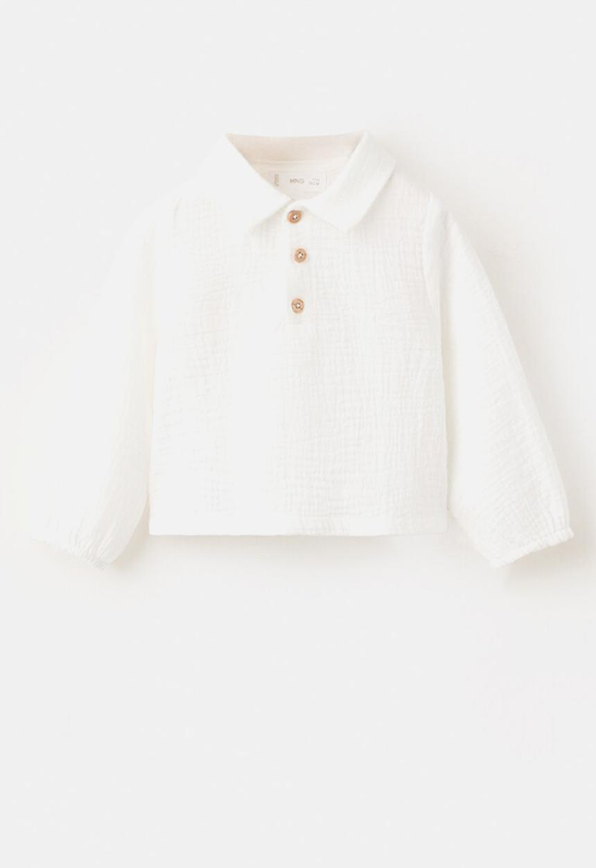 MANGO - Shirt Polo - Natural