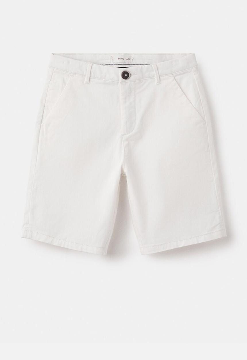MANGO - BERMUDA SHORTS PICO - WHITE
