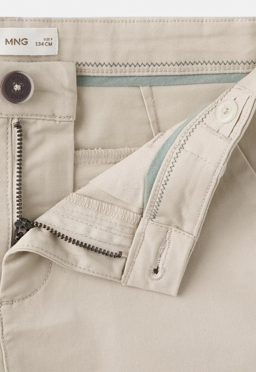 MANGO - Bermudas PICO - Light/Pastel Brown