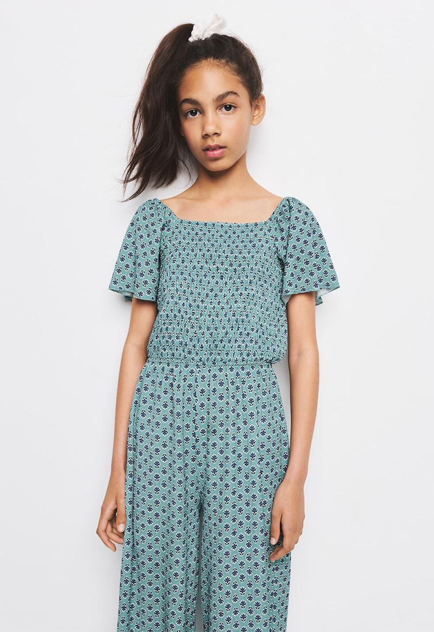 MANGO - Jumpsuit SOLES - Turquoise / Aqua