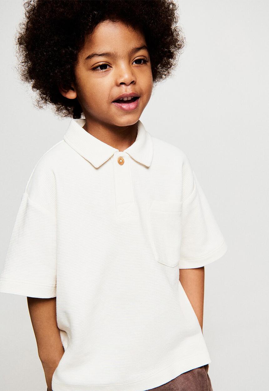 MANGO - Poloshirt WAVE - Light Beige