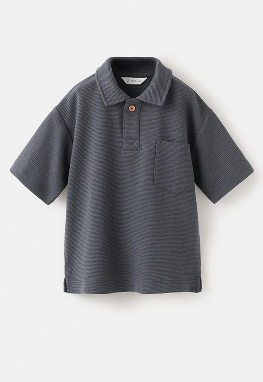 MANGO - Poloshirt WAVE - Charcoal