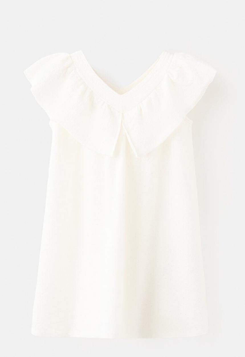 MANGO - Dress BLANQUIB - Natural
