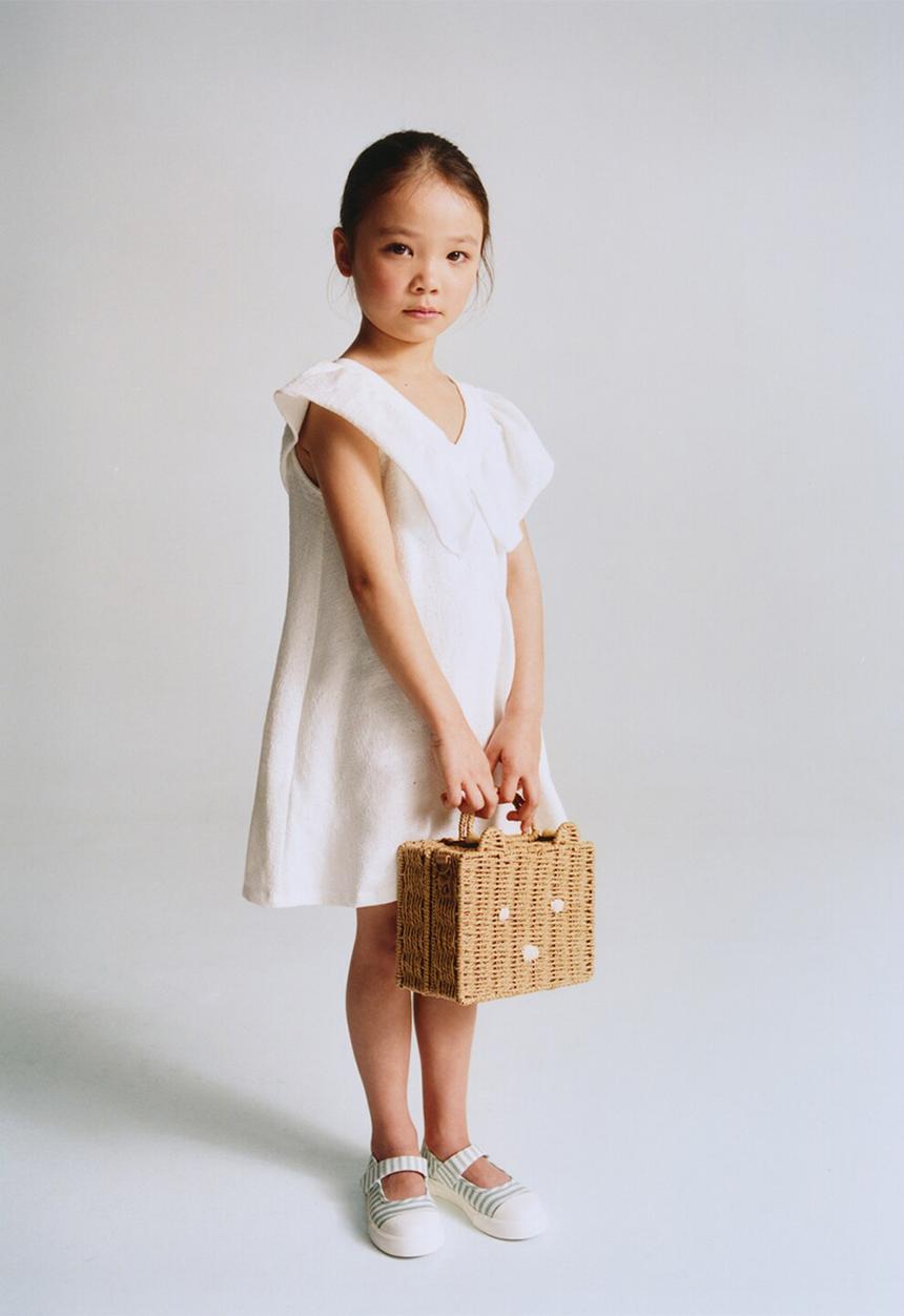MANGO - Dress BLANQUIB - Natural