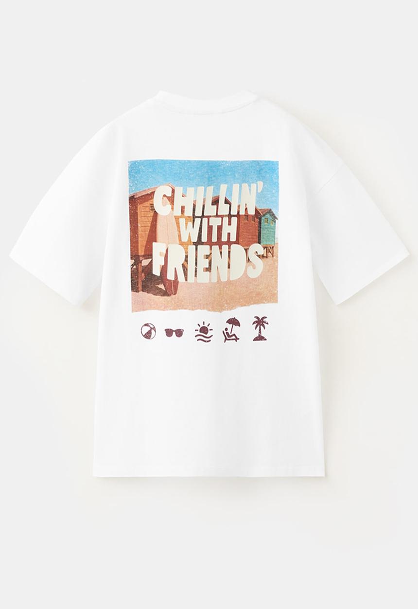 MANGO - T-Shirt SKATE - White