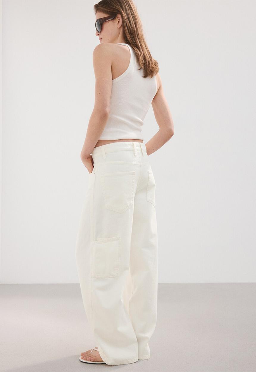 MANGO - Jeans rowan - white