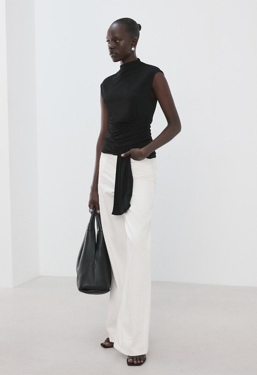 MANGO - Top tina - black