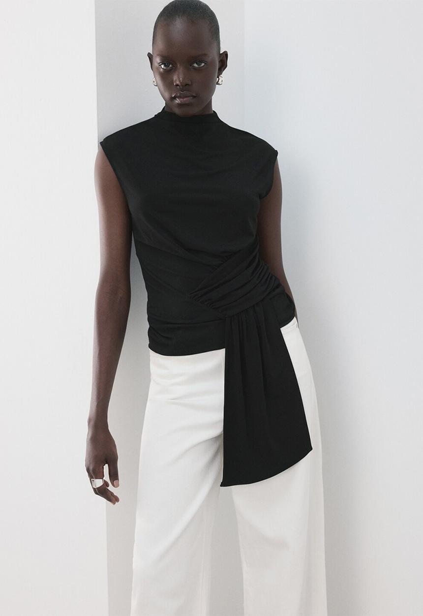 MANGO - Top tina - black