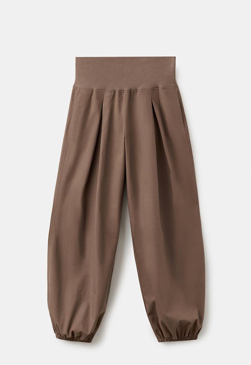 MANGO - Trousers cristina - medium brown
