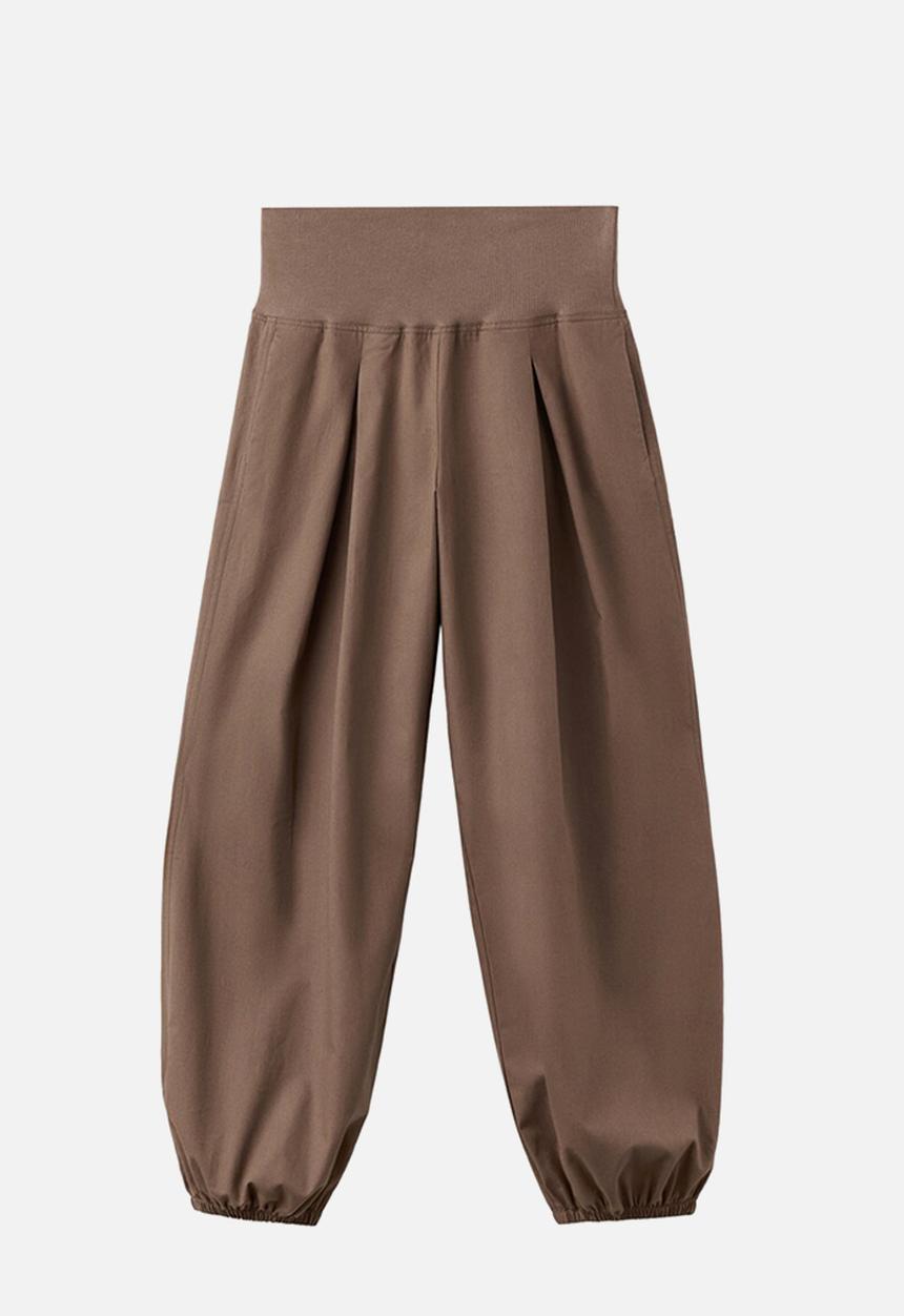 MANGO - Trousers cristina - medium brown