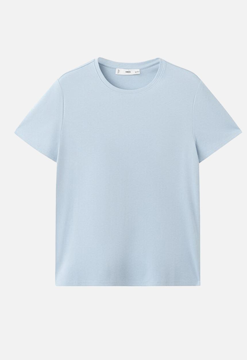 MANGO - Plus t-shirt riti - light/pastel blue