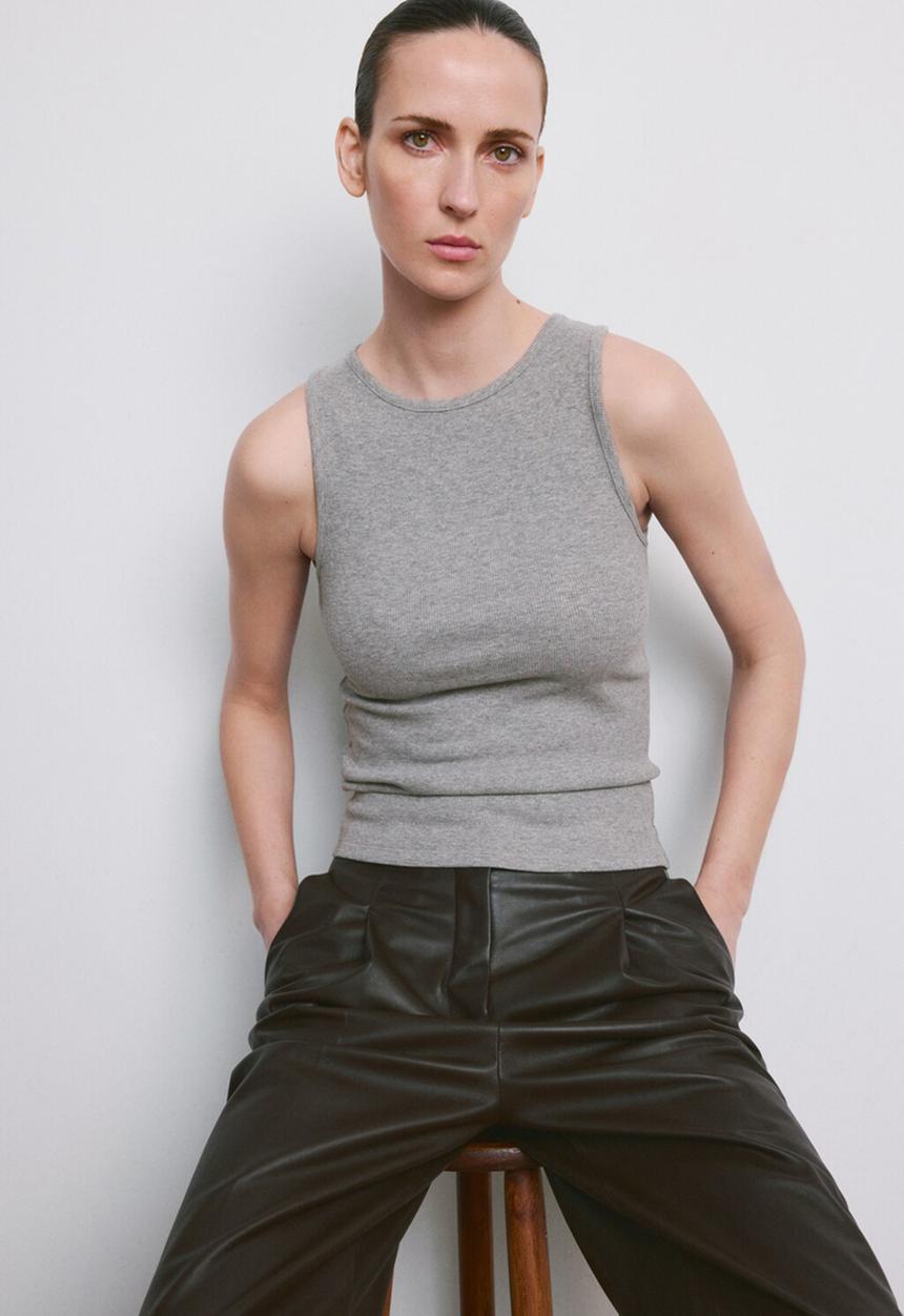 MANGO - Top boni - medium gray