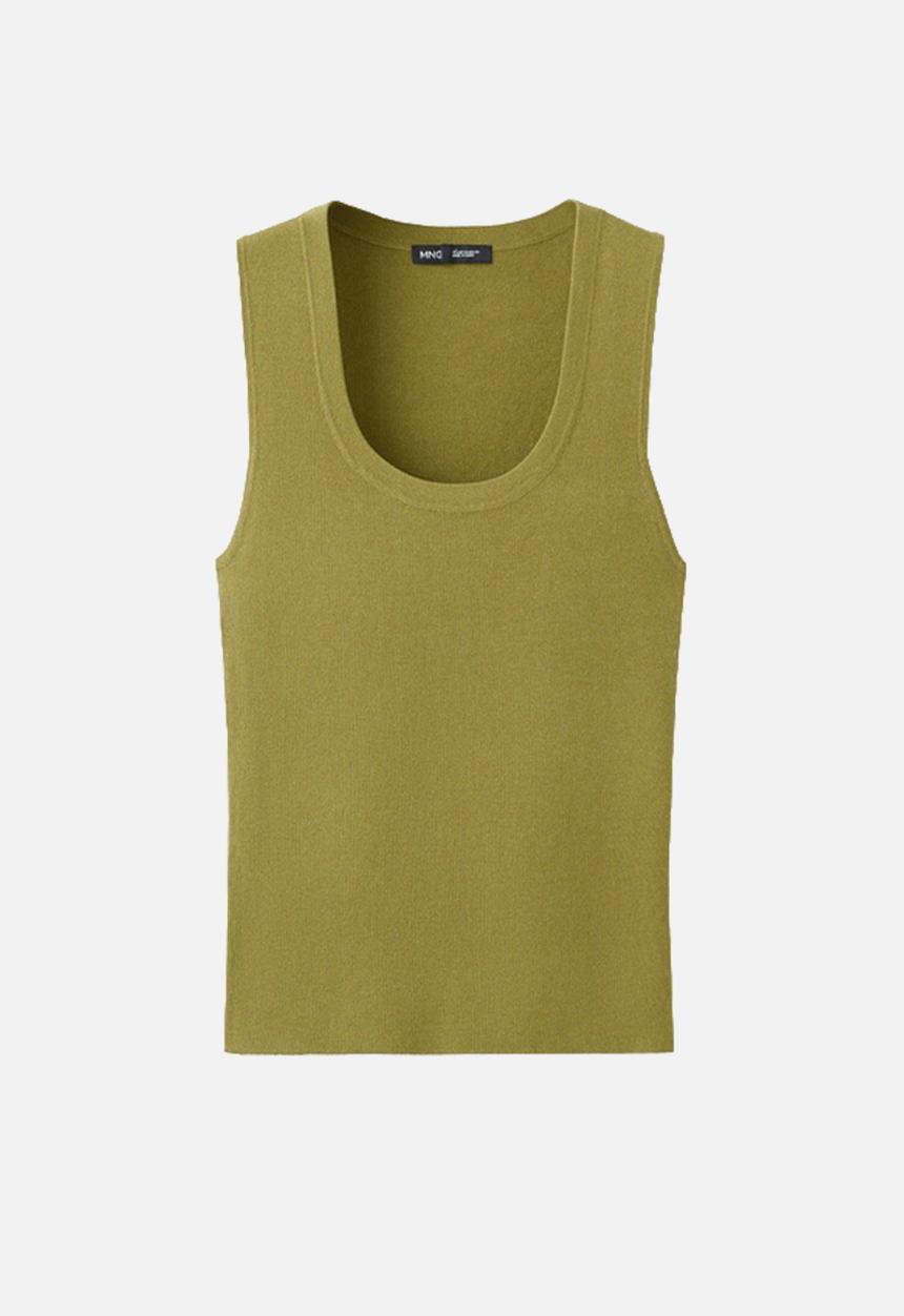 MANGO - Top marx - green