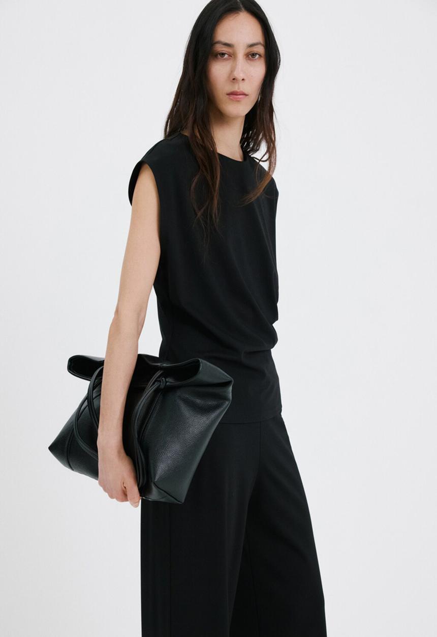 MANGO - T-shirt candelo - black