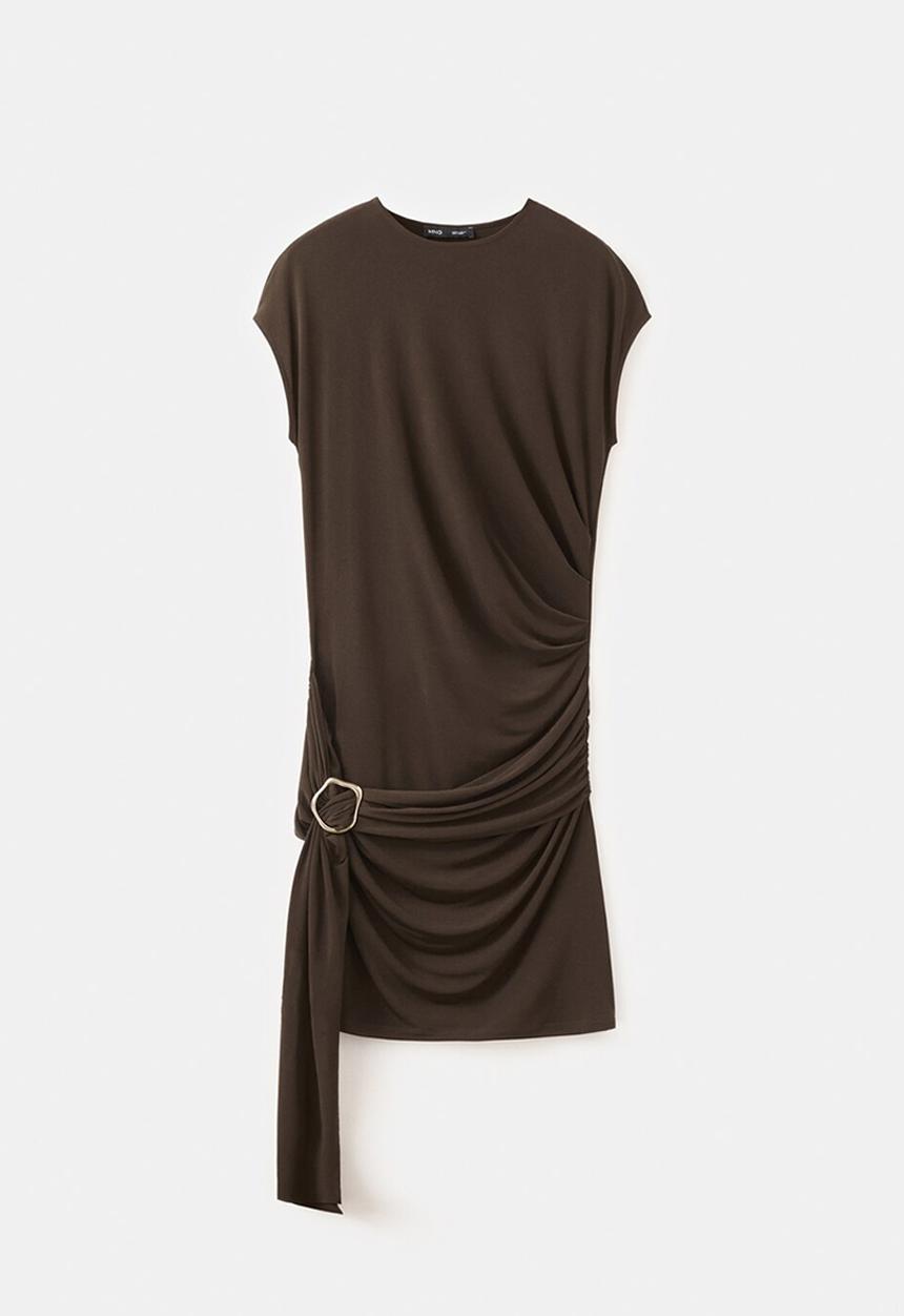 MANGO - Dress milena - brown