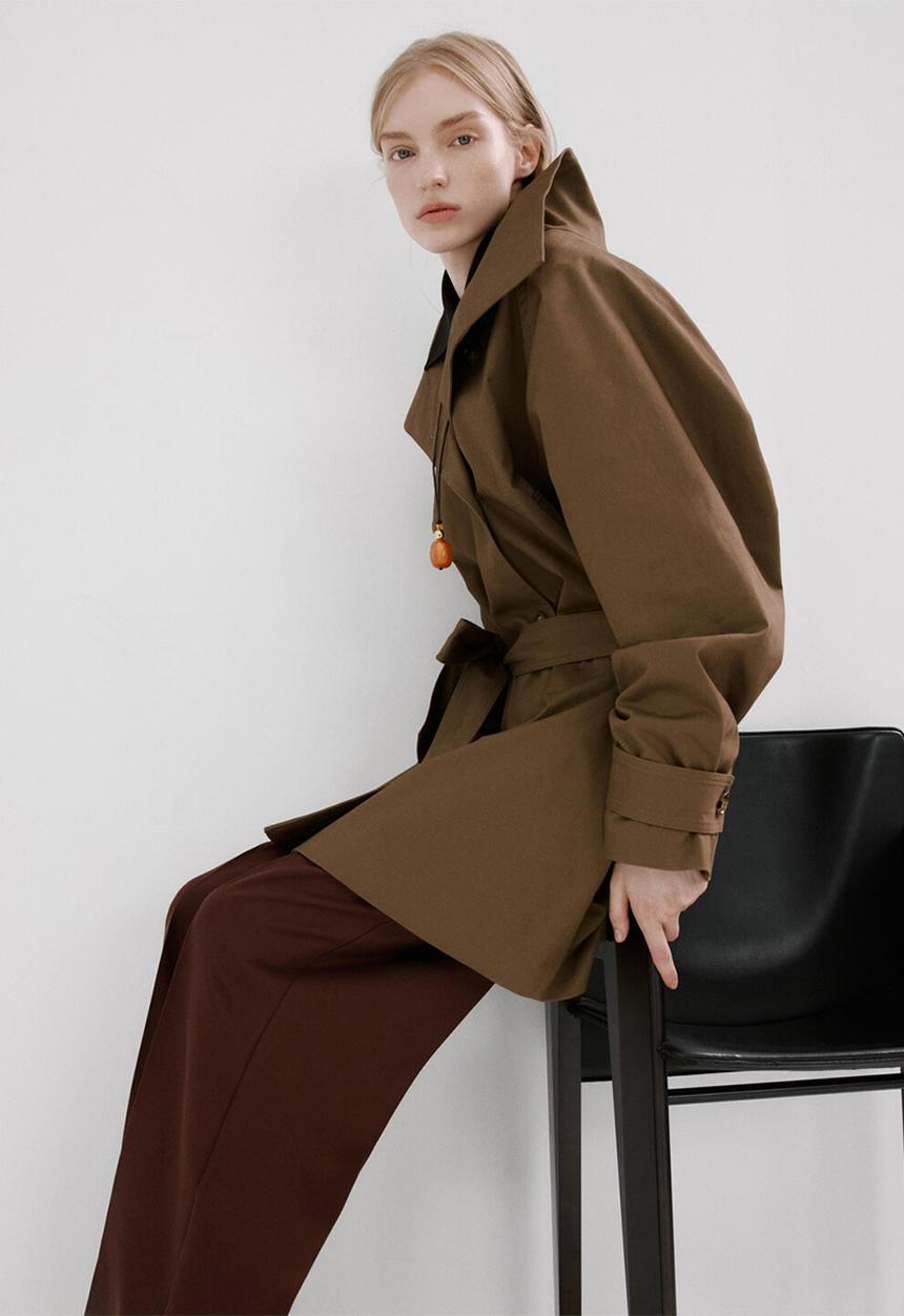 MANGO - Trousers fluid- medium orange