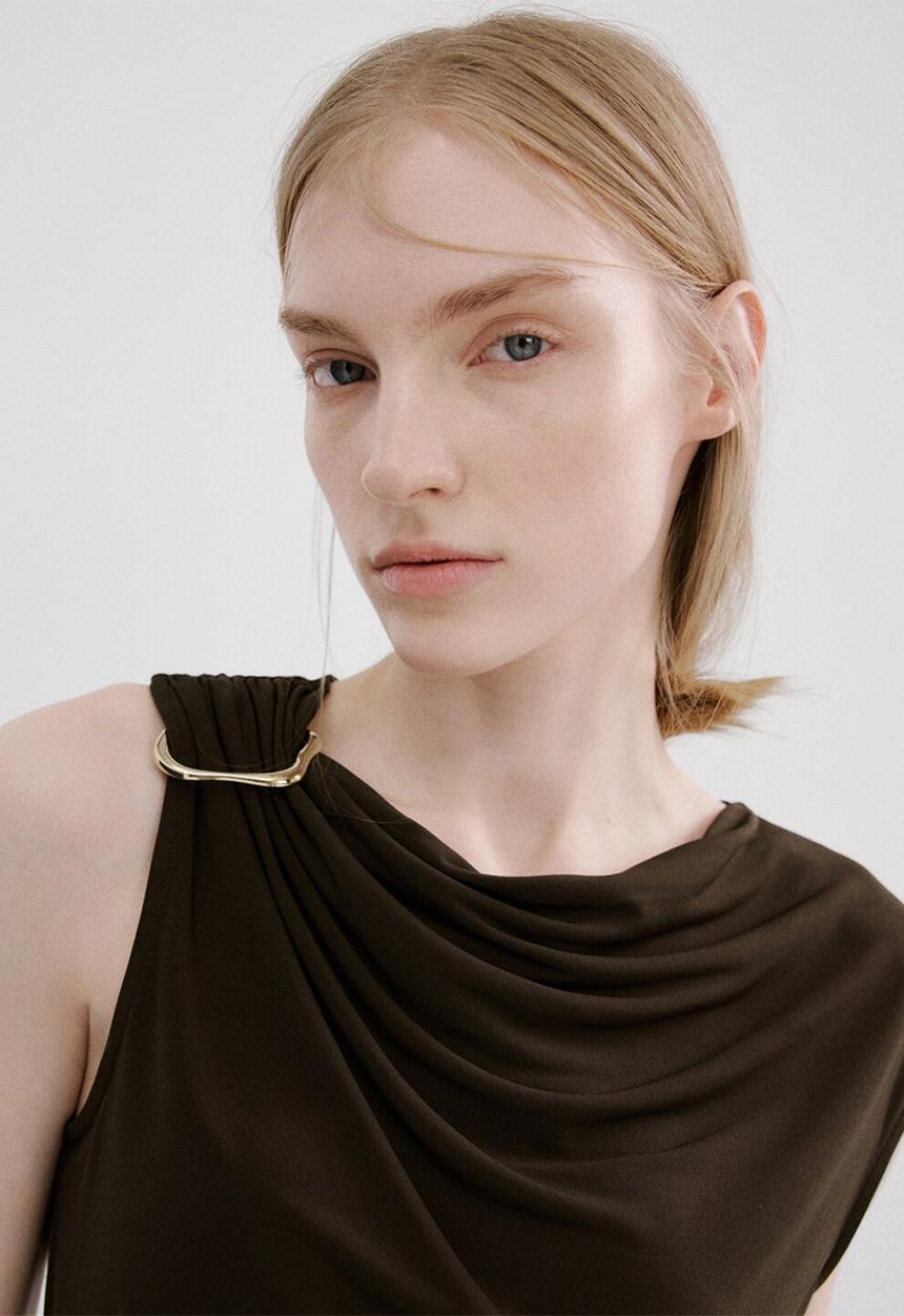 MANGO - Top milena - brown