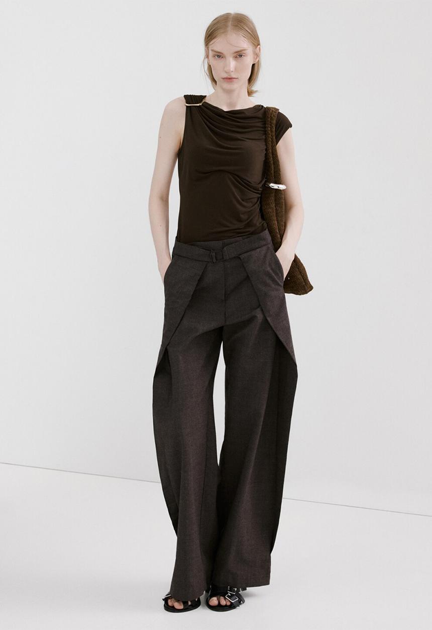 MANGO - Top milena - brown