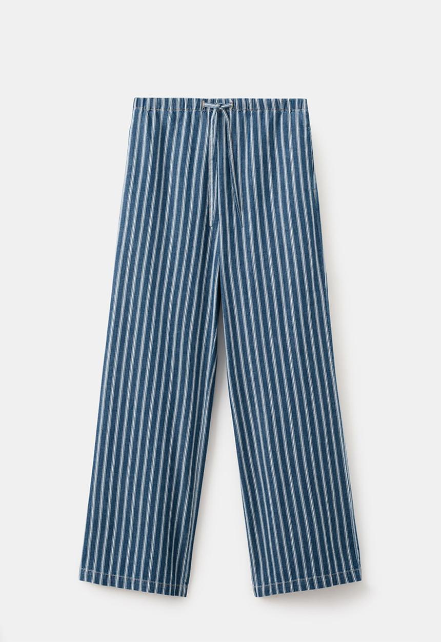 MANGO - Trousers juno - medium blue