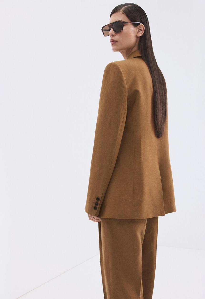 MANGO - Blazer vbtexas - dark brown