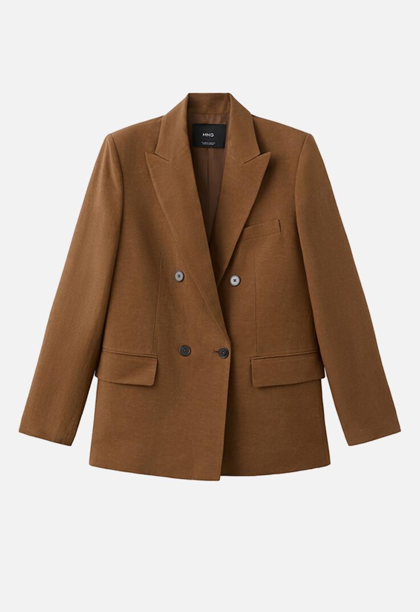 MANGO - Blazer vbtexas - dark brown