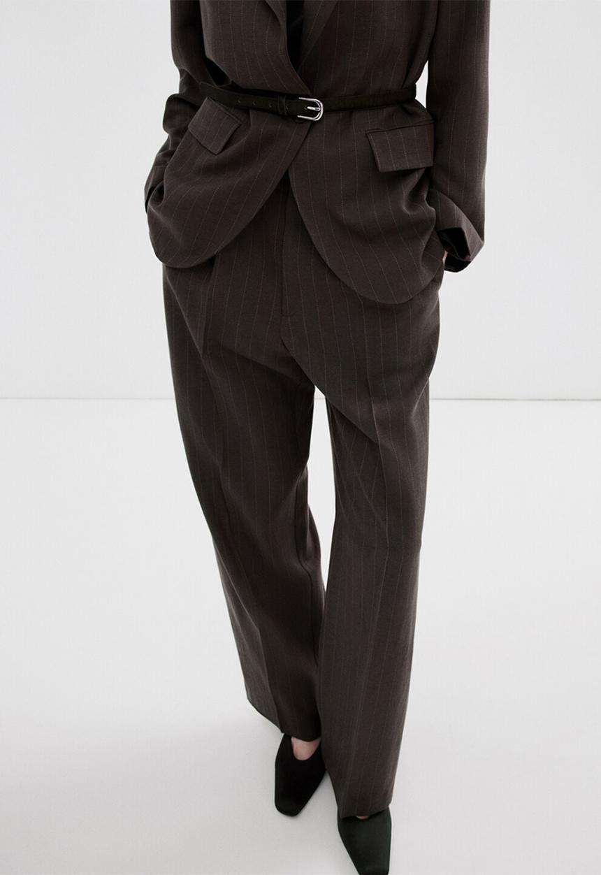 MANGO - Trousers vbbali - dark brown