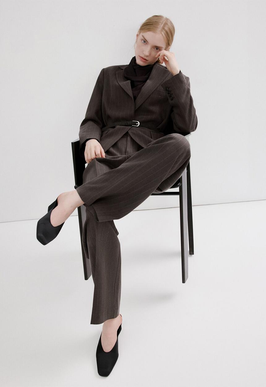 MANGO - Trousers vbbali - dark brown