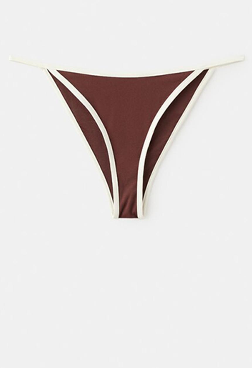 MANGO - Bikini pantie sula - brown