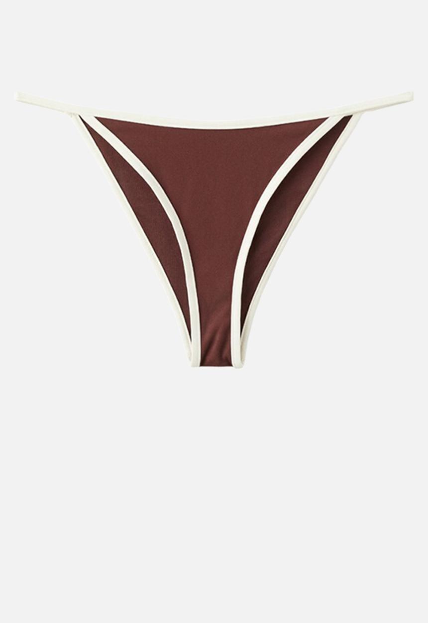 MANGO - Bikini pantie sula - brown
