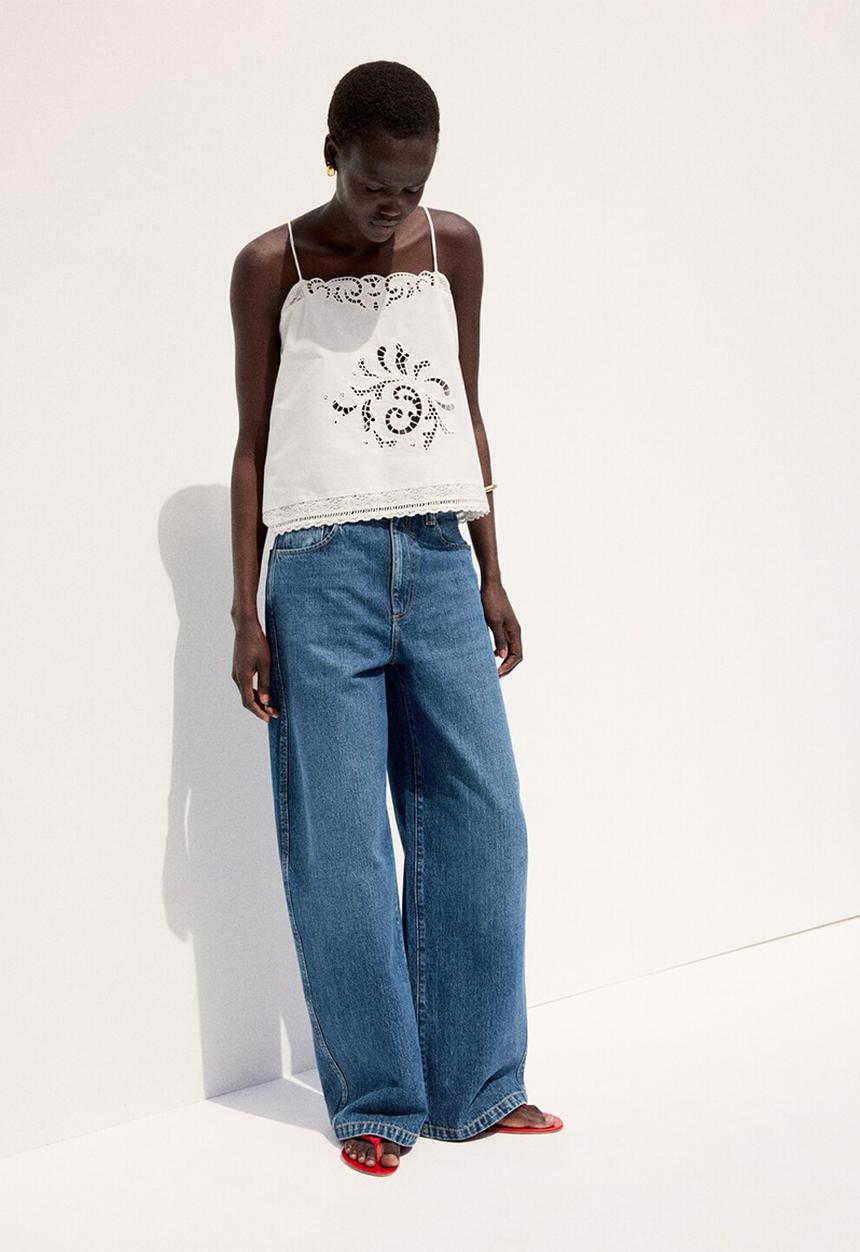 MANGO - Jeans clemence - open blue