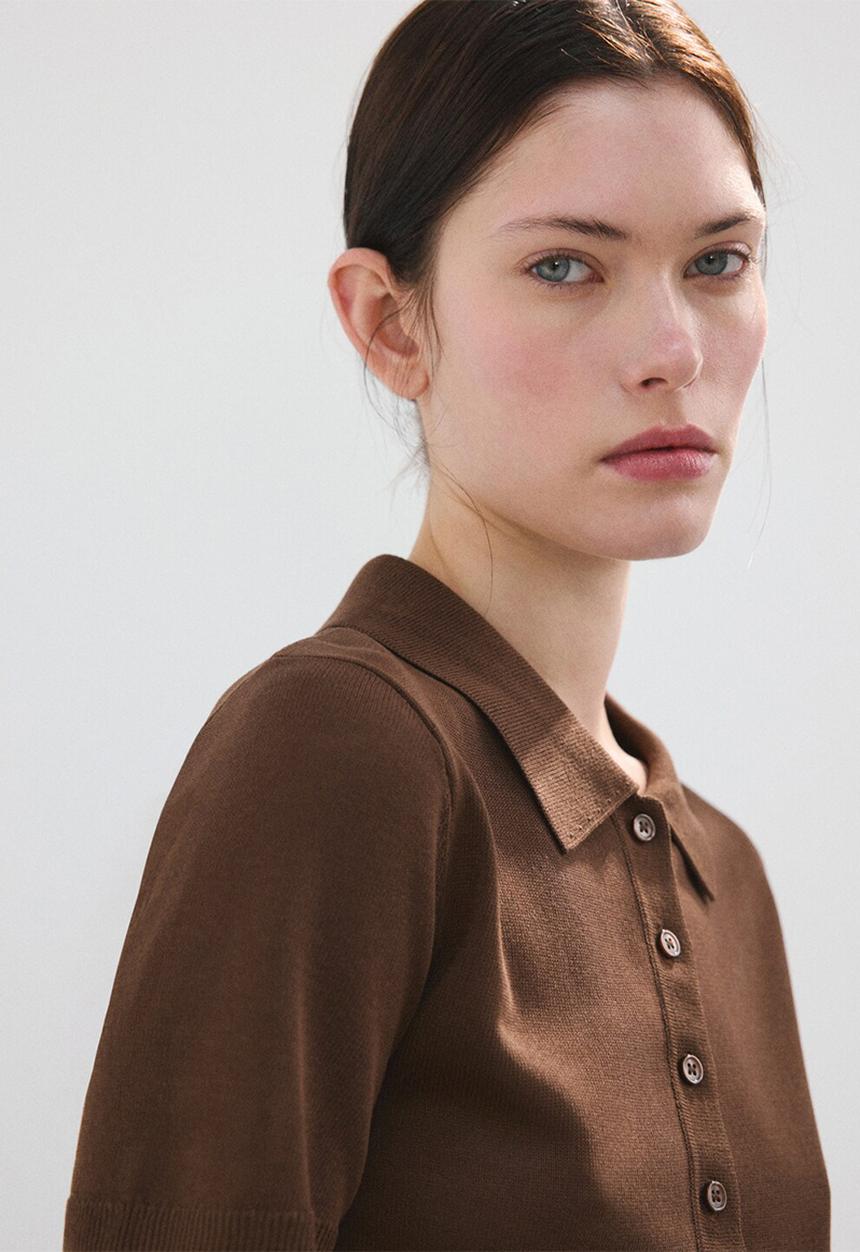 MANGO - Sweater tencyp - dark brown