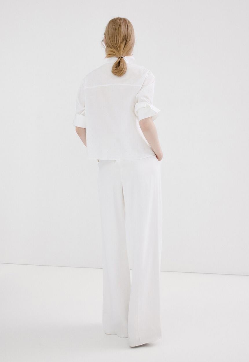 MANGO - Shirt rusca - natural