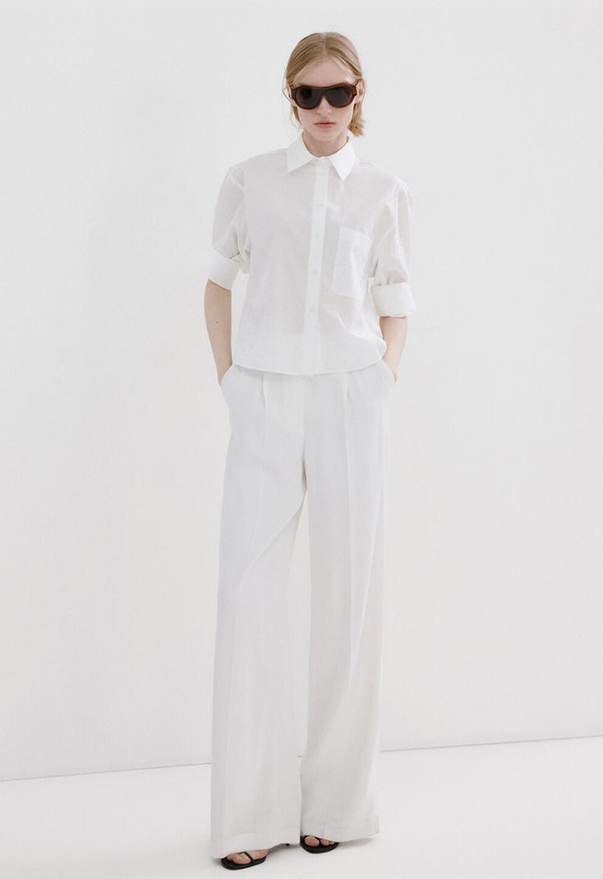 MANGO - Shirt rusca - natural