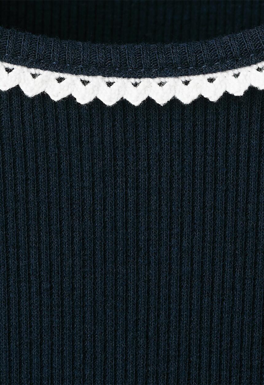 MANGO - T-shirt lirio - navy