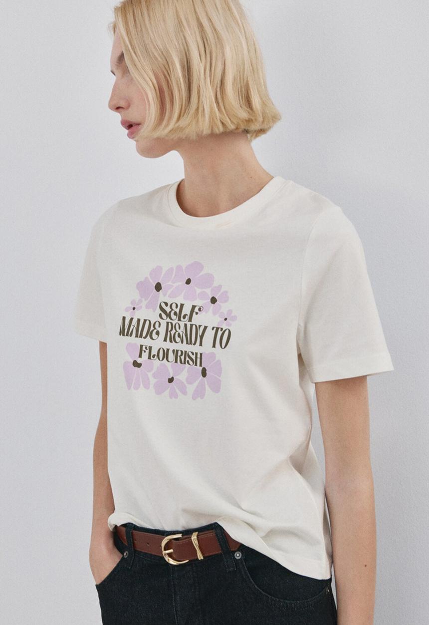 MANGO - T-shirt ilustra - medium purple