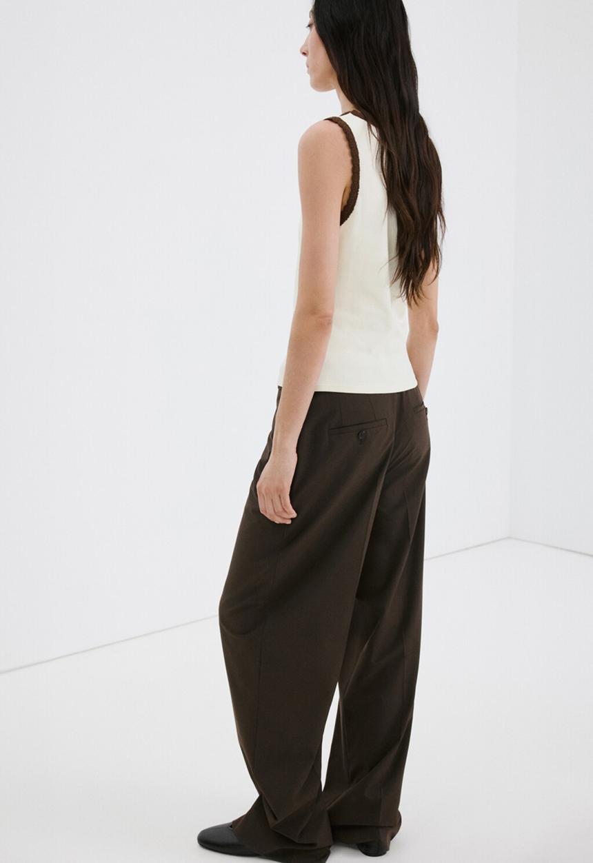 MANGO - Top lota - light beige
