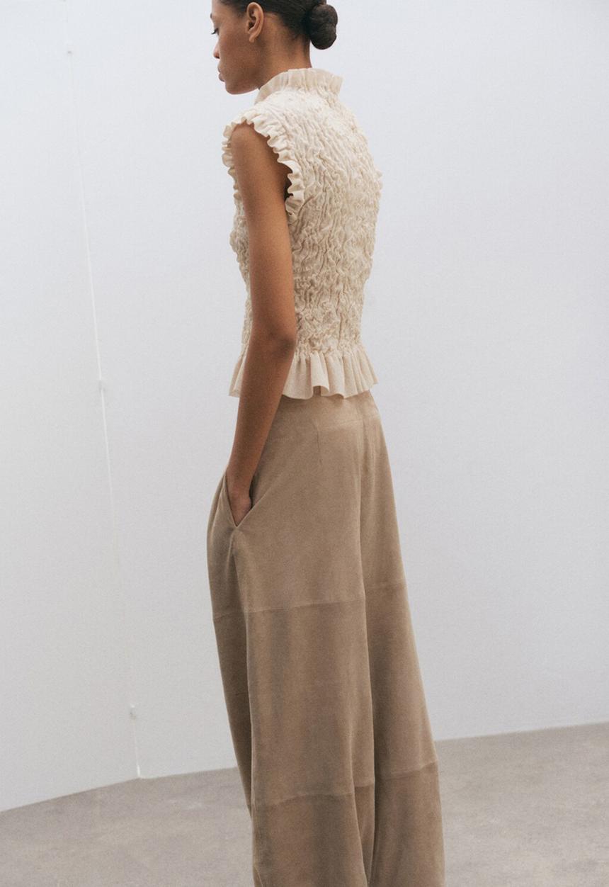 MANGO - Top nube - light beige