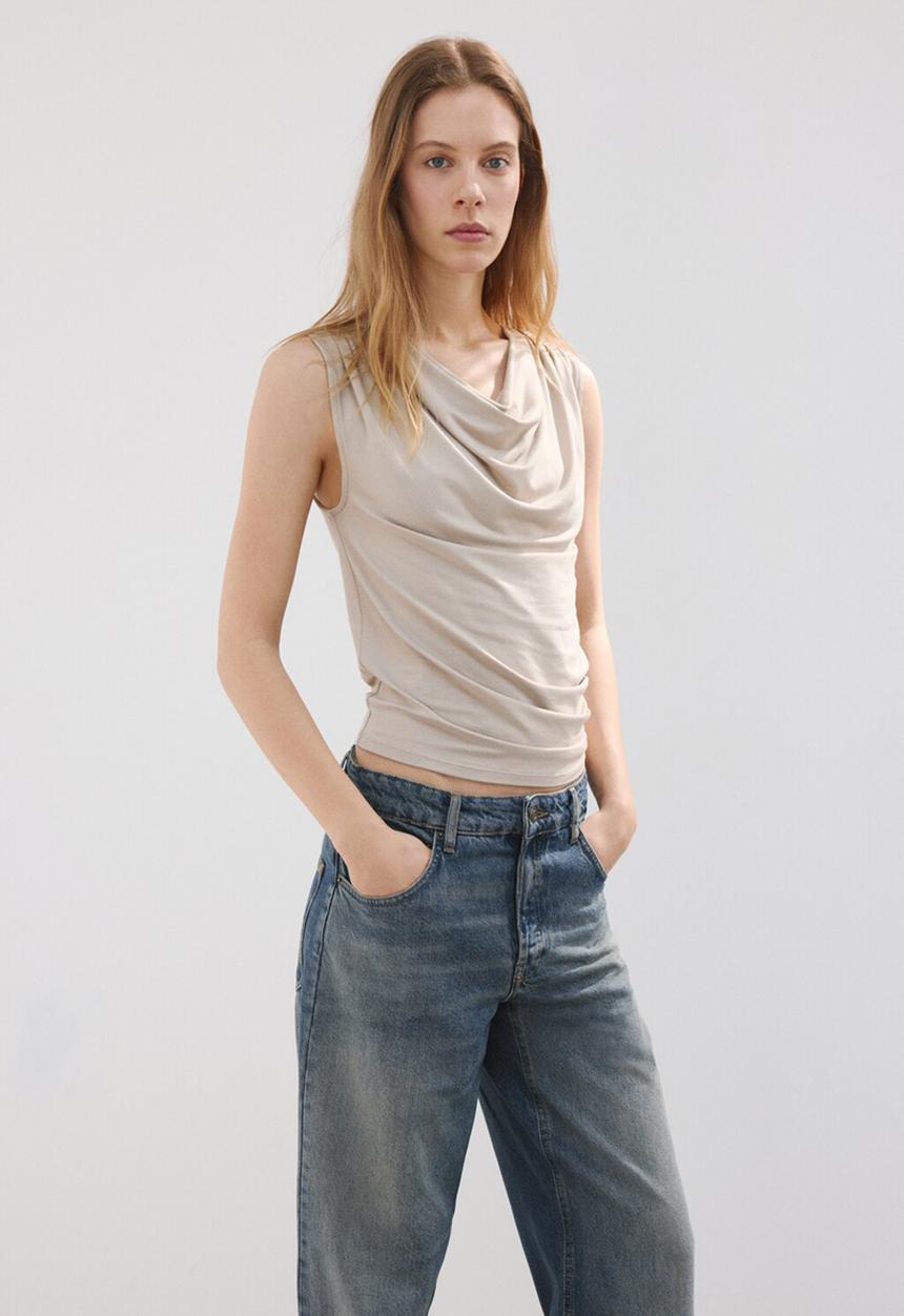MANGO - Jeans dulce - open blue