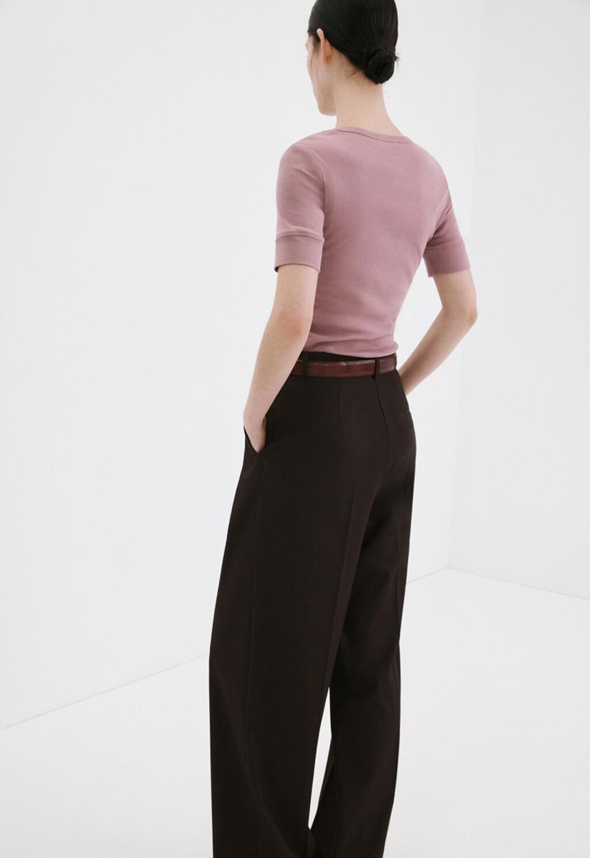 MANGO - T-shirt louise - light/pastel purple