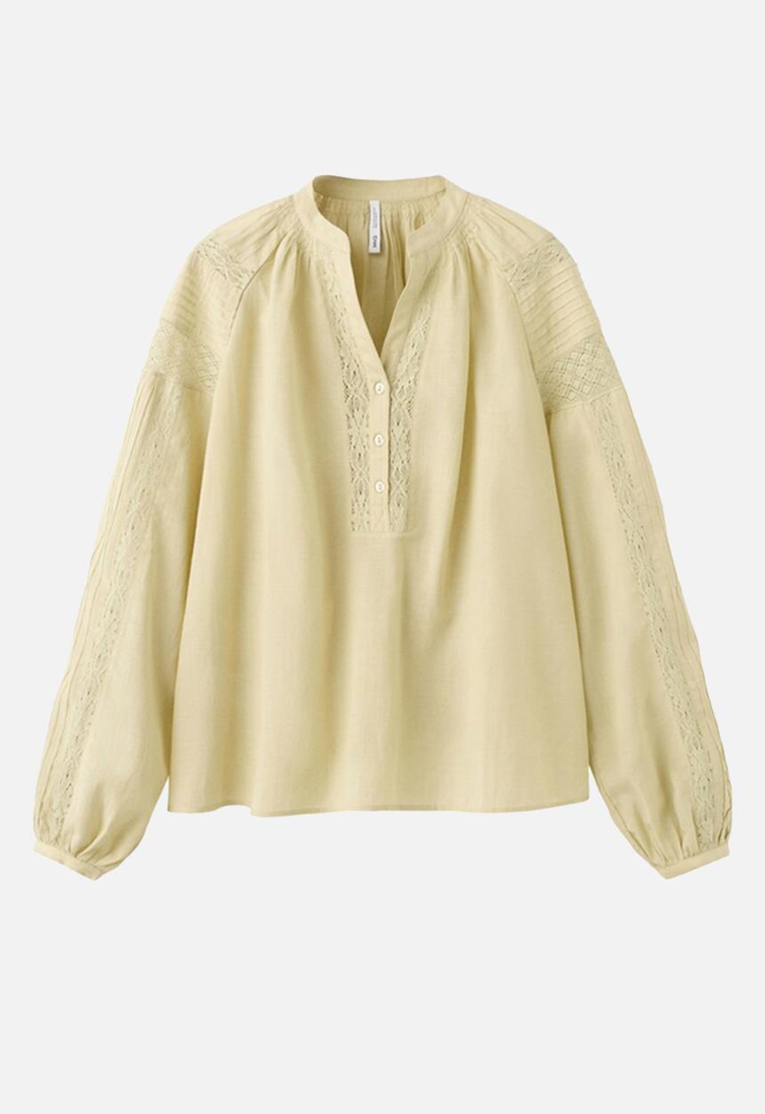 MANGO - Blouse meia - green