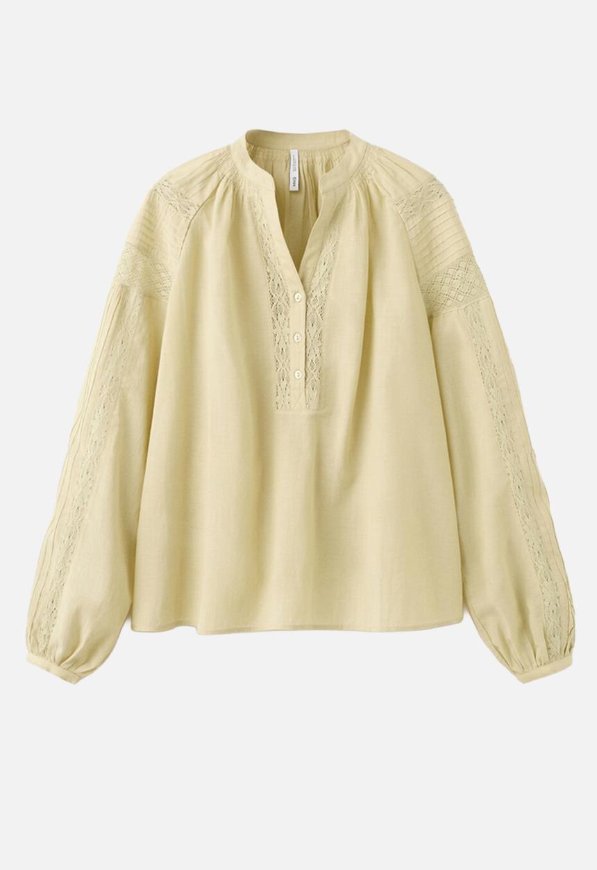 MANGO - Blouse meia - green