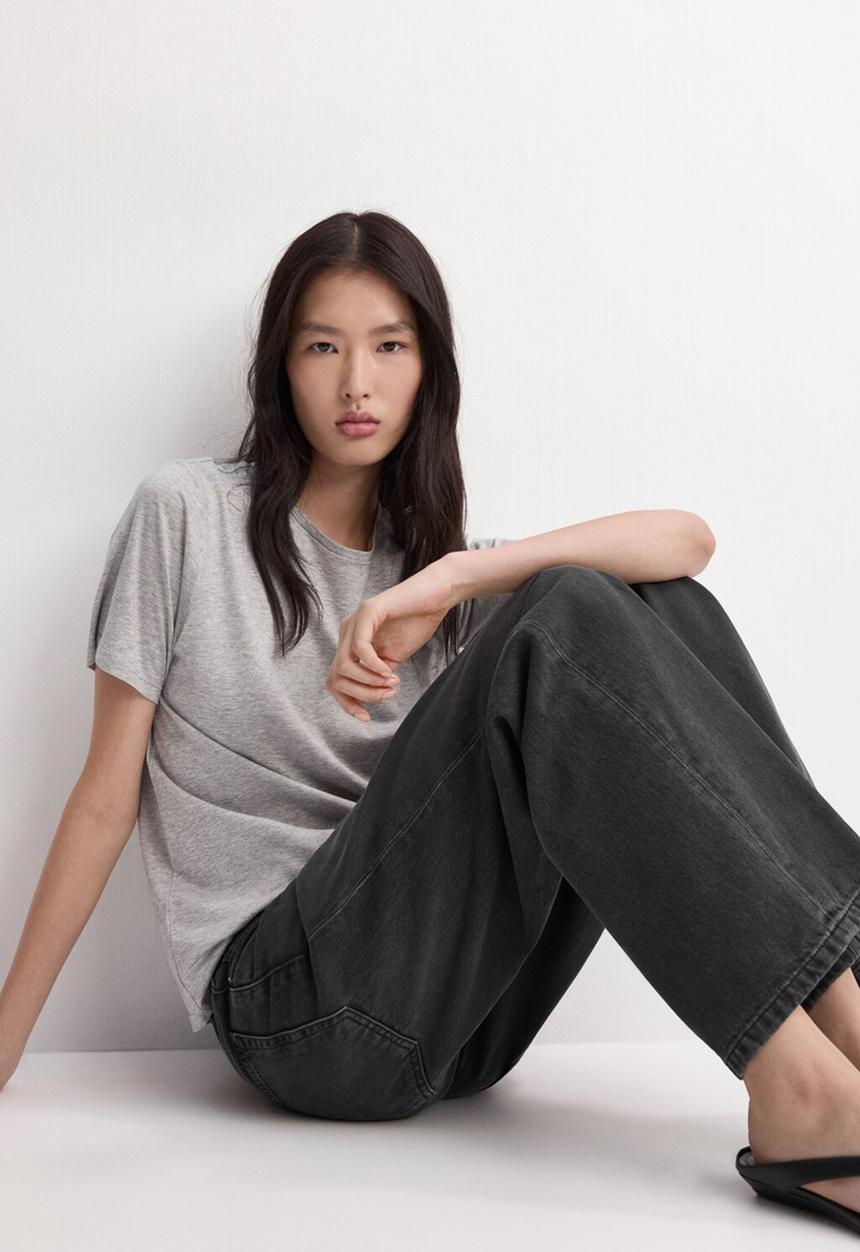 MANGO - Jeans niki - open gray